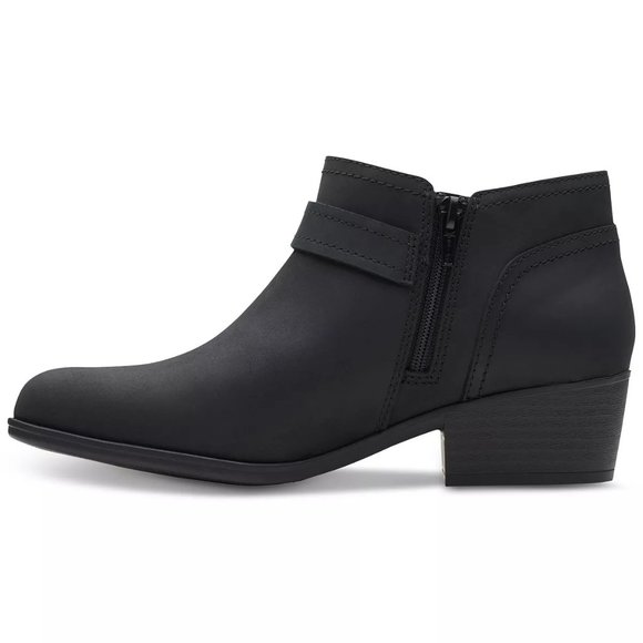 Women's Clarks Adreena Mid Booties 'Black'  MPN: 61900 $140 MSRP 8 Wide - Picture 6 of 7